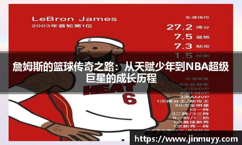 詹姆斯的篮球传奇之路：从天赋少年到NBA超级巨星的成长历程